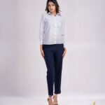 Mid-Rise Tailored Pants