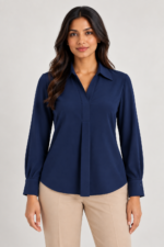 Women's Modern Work Wear Blouse – ZBLS002 - Image 3