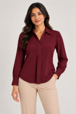 Women's Modern Work Wear Blouse – ZBLS002 - Image 7